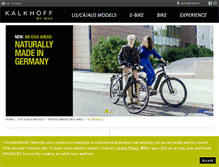 Tablet Screenshot of kalkhoff-bikes.com